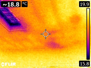 Termografia macchia sulla soletta